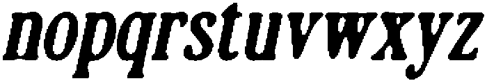 CS Miguela Drawn Italic otf (400) Font LOWERCASE