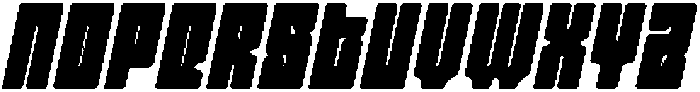 CS Mikado Drawn Italic otf (400) Font UPPERCASE