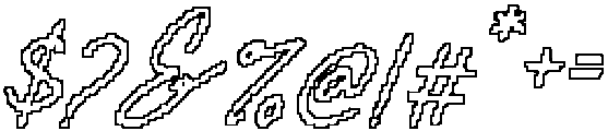 CS Mileya Pixel Outline otf (400) Font OTHER CHARS