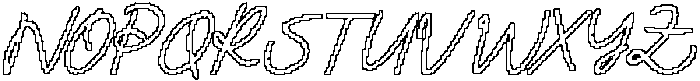 CS Mileya Pixel Outline otf (400) Font UPPERCASE