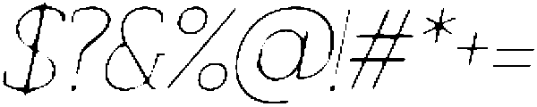 CS Miltone Drawn Italic otf (400) Font OTHER CHARS