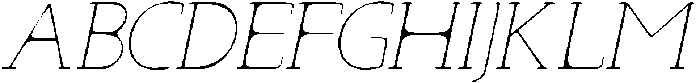 CS Miltone Drawn Italic otf (400) Font UPPERCASE