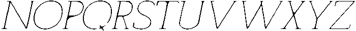 CS Miltone Drawn Italic otf (400) Font UPPERCASE