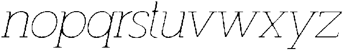 CS Miltone Drawn Italic otf (400) Font LOWERCASE