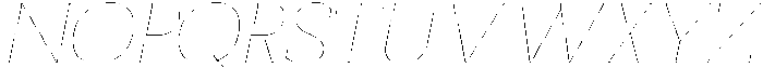 CS Miltone Italic otf (400) Font UPPERCASE