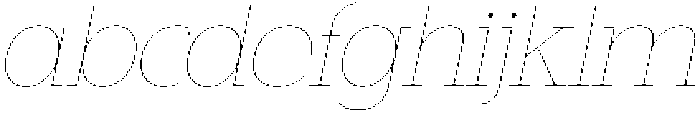 CS Miltone Italic otf (400) Font LOWERCASE