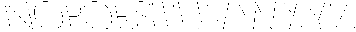 CS Miltone Reverse Italic otf (400) Font UPPERCASE