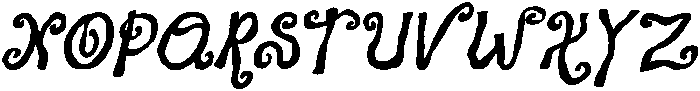CS Mimsey Italic otf (400) Font UPPERCASE
