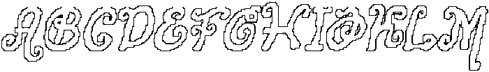 CS Mimsey Pixel Outline otf (400) Font UPPERCASE