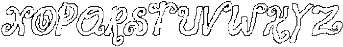 CS Mimsey Pixel Outline otf (400) Font UPPERCASE