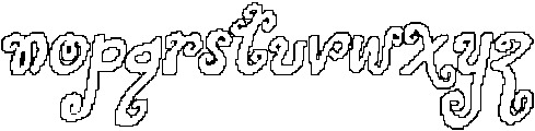 CS Mimsey Pixel Outline otf (400) Font LOWERCASE