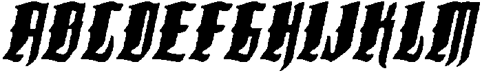 CS Mirage Drawn Italic otf (400) Font UPPERCASE