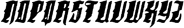 CS Mirage Drawn Italic otf (400) Font UPPERCASE