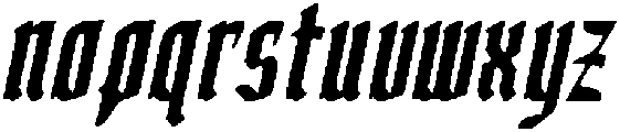 CS Mirage Drawn Italic otf (400) Font LOWERCASE