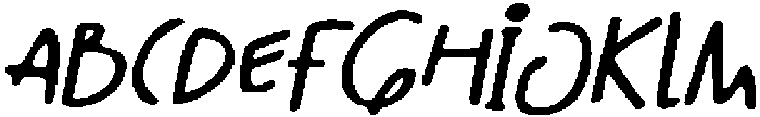 CS Miska Drawn Italic otf (400) Font UPPERCASE