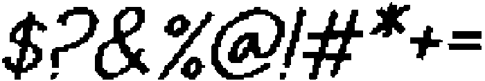 CS Miska Pixel Regular otf (400) Font OTHER CHARS