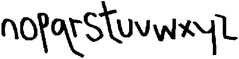 CS Miska Reverse Italic otf (400) Font LOWERCASE