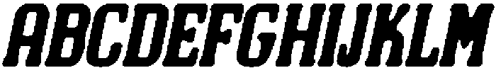 CS Mobster Drawn Italic otf (400) Font UPPERCASE