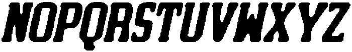 CS Mobster Drawn Italic otf (400) Font UPPERCASE