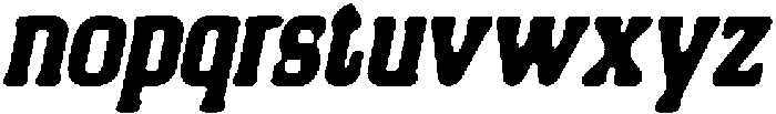 CS Mobster Drawn Italic otf (400) Font LOWERCASE