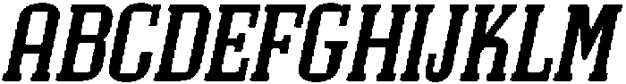 CS Mobster Italic otf (400) Font UPPERCASE