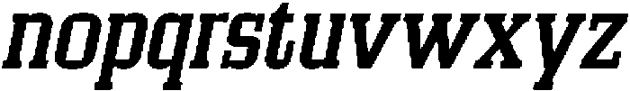 CS Mobster Italic otf (400) Font LOWERCASE