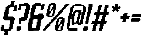 CS Mobster Pixel Regular otf (400) Font OTHER CHARS