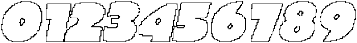 CS Modena Pixel Outline otf (400) Font OTHER CHARS