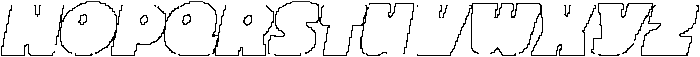 CS Modena Pixel Outline otf (400) Font UPPERCASE
