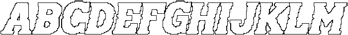 CS Modley Pixel Outline otf (400) Font