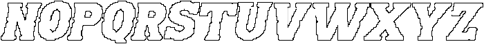 CS Modley Pixel Outline otf (400) Font UPPERCASE