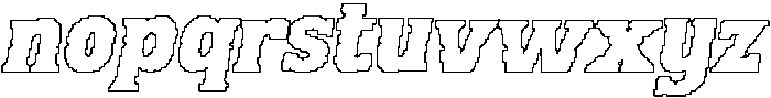 CS Modley Pixel Outline otf (400) Font LOWERCASE