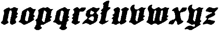 CS Modula Drawn Italic otf (400) Font LOWERCASE