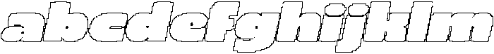 CS Monday Pixel Outline otf (400) FONT