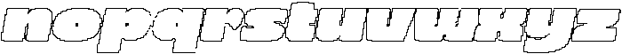 CS Monday Pixel Outline otf (400) Font LOWERCASE