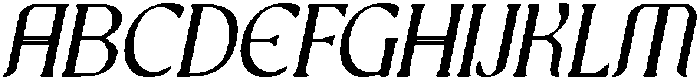 CS Montera Drawn Italic otf (400) Font UPPERCASE