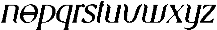 CS Montera Drawn Italic otf (400) Font LOWERCASE