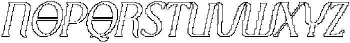 CS Montera Pixel Outline otf (400) Font UPPERCASE