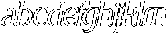 CS Montera Pixel Outline otf (400) Font LOWERCASE