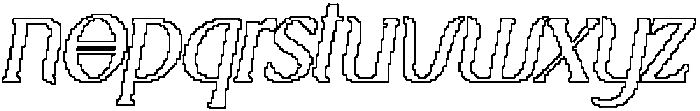 CS Montera Pixel Outline otf (400) Font LOWERCASE