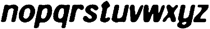 CS Morado Drawn Italic otf (400) Font LOWERCASE