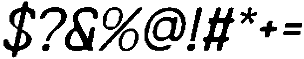 CS Morsa Drawn Italic otf (400) Font OTHER CHARS
