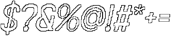 CS Morsa Pixel Outline otf (400) Font OTHER CHARS