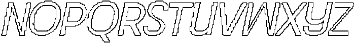 CS Morsa Pixel Outline otf (400) Font UPPERCASE