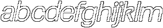 CS Morsa Pixel Outline otf (400) Font LOWERCASE