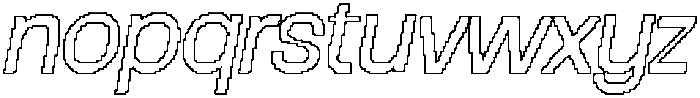CS Morsa Pixel Outline otf (400) Font LOWERCASE