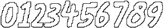 CS Mortise Pixel Outline otf (400) Font OTHER CHARS