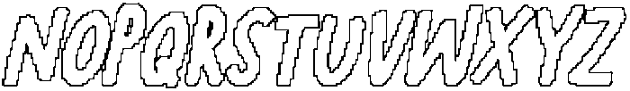 CS Mortise Pixel Outline otf (400) Font UPPERCASE