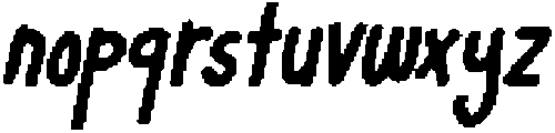 CS Mortise Pixel Regular otf (400) Font LOWERCASE