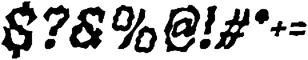 CS Moshe Drawn Italic otf (400) Font OTHER CHARS
